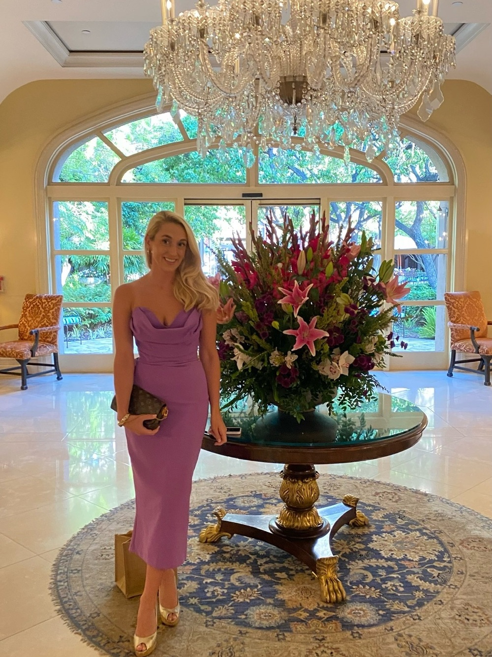 Lilac Midi Dress - Picture 2 of 4